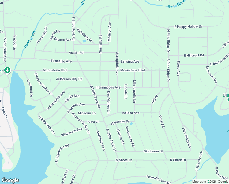 map of restaurants, bars, coffee shops, grocery stores, and more near 705 Springfield Avenue in Horseshoe Bend