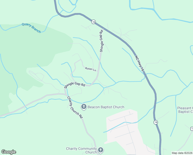 map of restaurants, bars, coffee shops, grocery stores, and more near 3258 Shingle Gap Road in Millers Creek