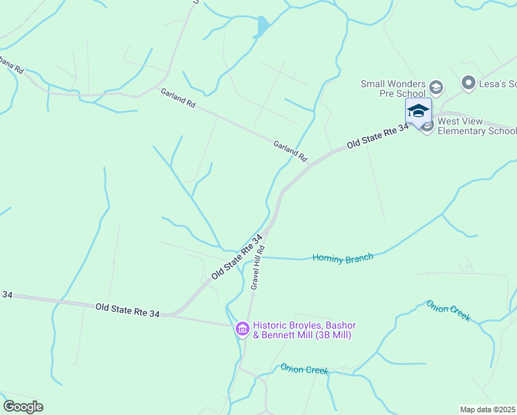 map of restaurants, bars, coffee shops, grocery stores, and more near 3118 Old State Route 34 in Limestone