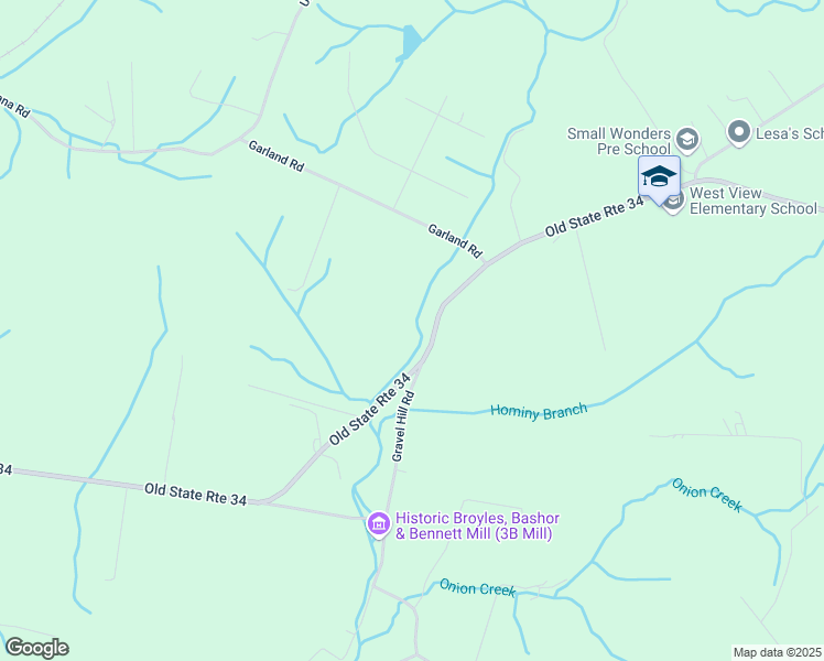 map of restaurants, bars, coffee shops, grocery stores, and more near 3118 Old State Route 34 in Limestone