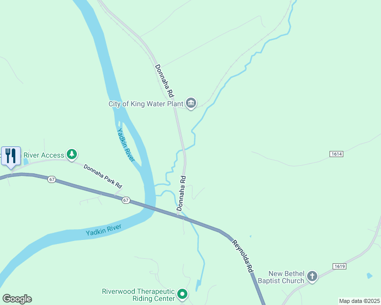 map of restaurants, bars, coffee shops, grocery stores, and more near 6839 Donnaha Road in Tobaccoville