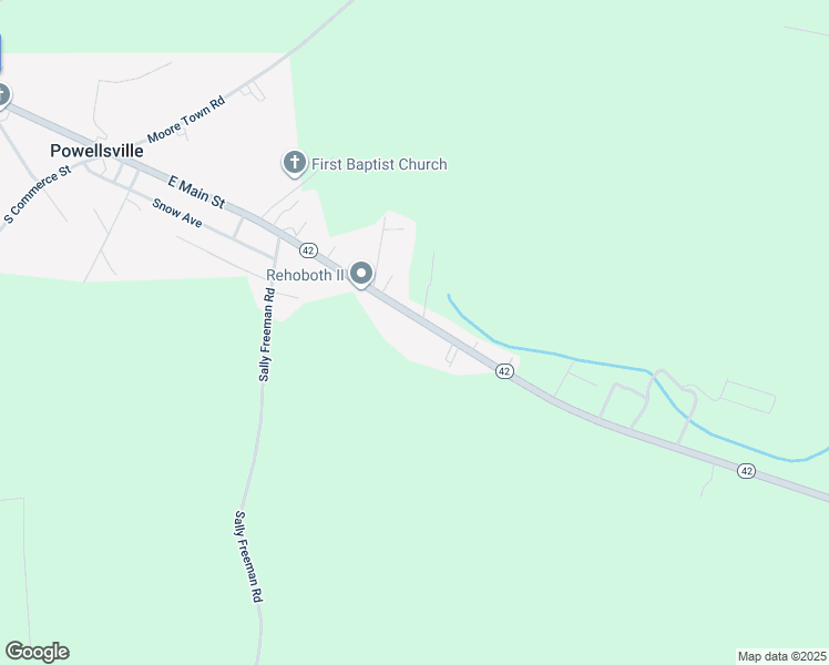 map of restaurants, bars, coffee shops, grocery stores, and more near 142 North Carolina 42 in Colerain