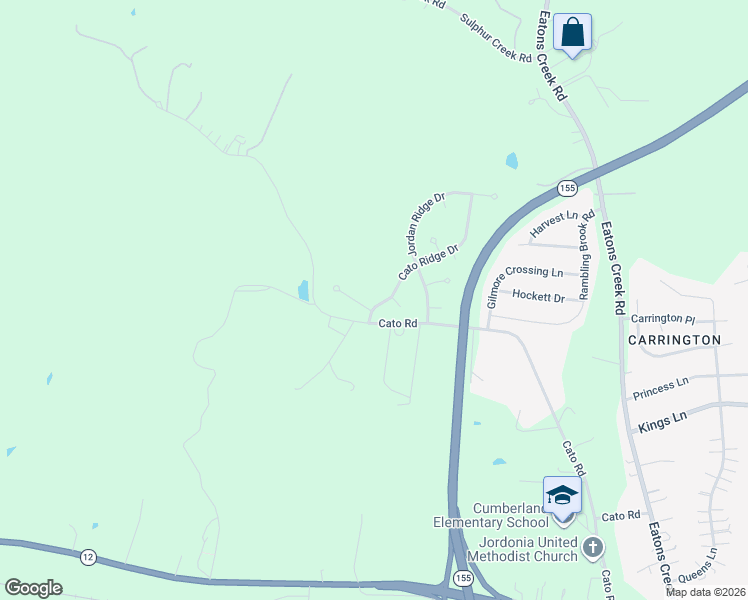 map of restaurants, bars, coffee shops, grocery stores, and more near 2717 Cato Ridge Drive in Nashville