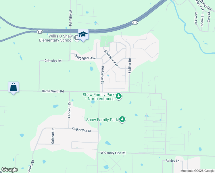 map of restaurants, bars, coffee shops, grocery stores, and more near 3843 Legendary Lane in Springdale