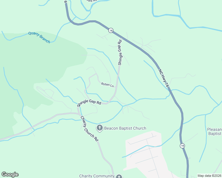 map of restaurants, bars, coffee shops, grocery stores, and more near 3258 Shingle Gap Road in Millers Creek