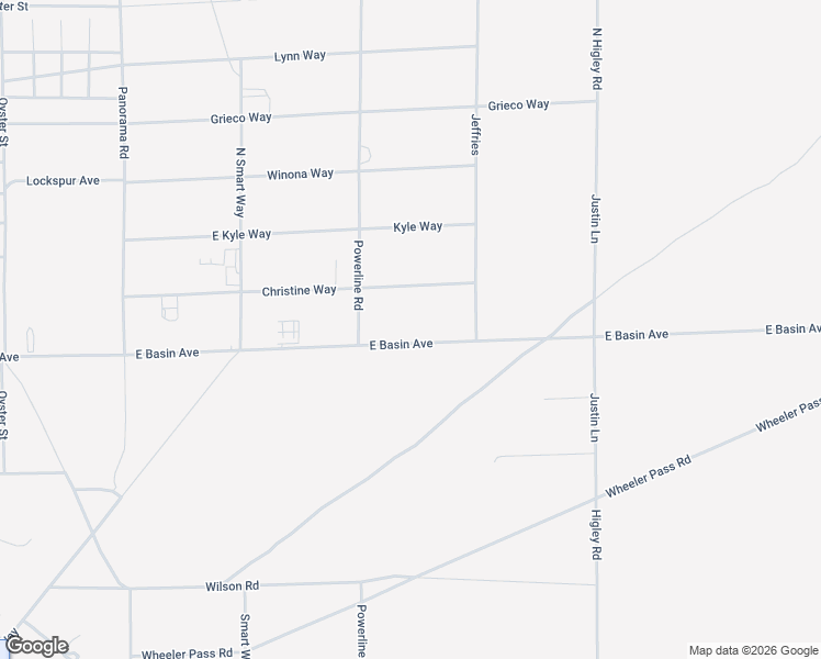 map of restaurants, bars, coffee shops, grocery stores, and more near 2620 East Basin Avenue in Pahrump