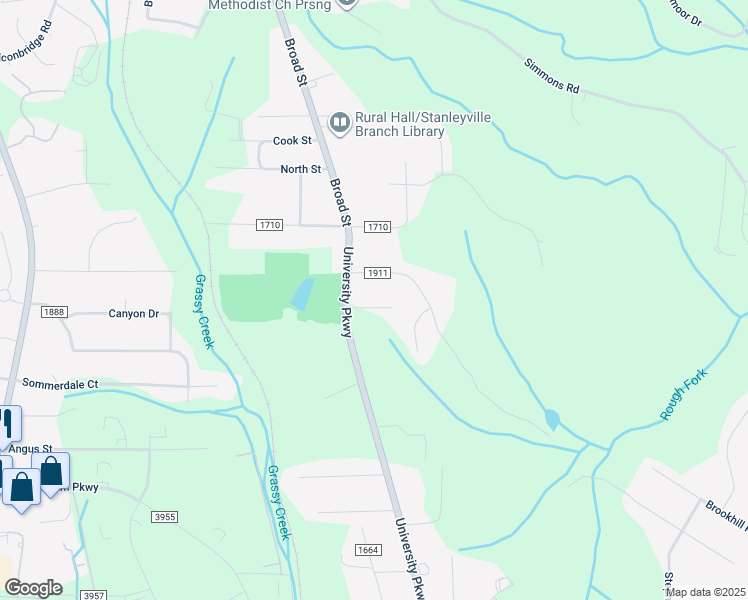 map of restaurants, bars, coffee shops, grocery stores, and more near 113 Wallasey Rd in Rural Hall