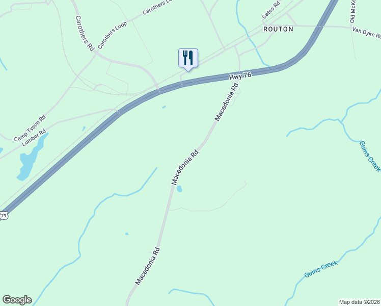 map of restaurants, bars, coffee shops, grocery stores, and more near 580 Macedonia Rd in Henry