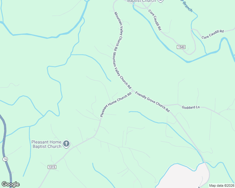map of restaurants, bars, coffee shops, grocery stores, and more near 1307 Pleasant Home Church Road in Millers Creek