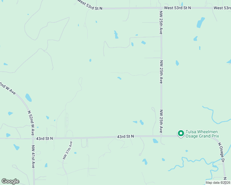 map of restaurants, bars, coffee shops, grocery stores, and more near 2401-2915 43rd Street North in Tulsa