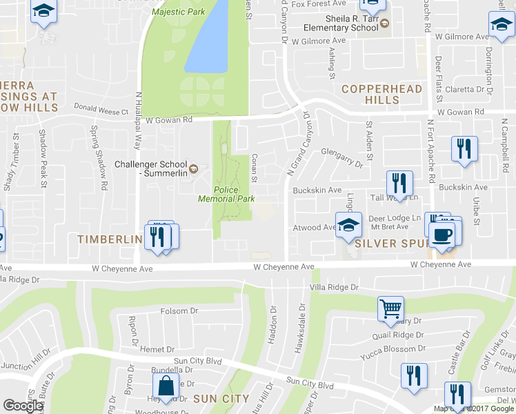 map of restaurants, bars, coffee shops, grocery stores, and more near 3352 Kylemore Street in Las Vegas