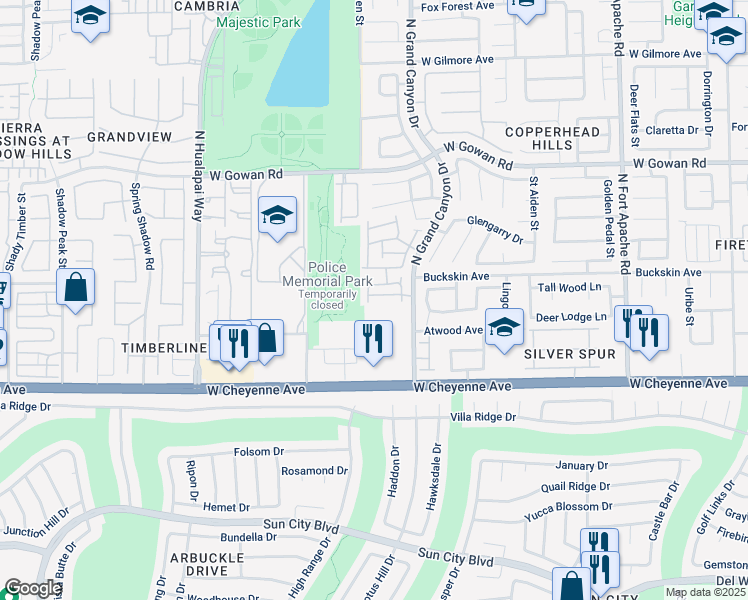 map of restaurants, bars, coffee shops, grocery stores, and more near 9716 Blatimac Avenue in Las Vegas