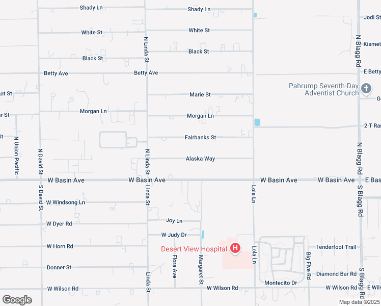 map of restaurants, bars, coffee shops, grocery stores, and more near 790 Alaska Way in Pahrump
