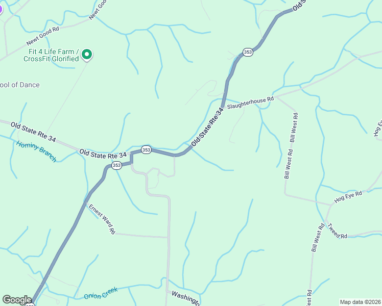 map of restaurants, bars, coffee shops, grocery stores, and more near 2459 Old State Route 34 in Limestone
