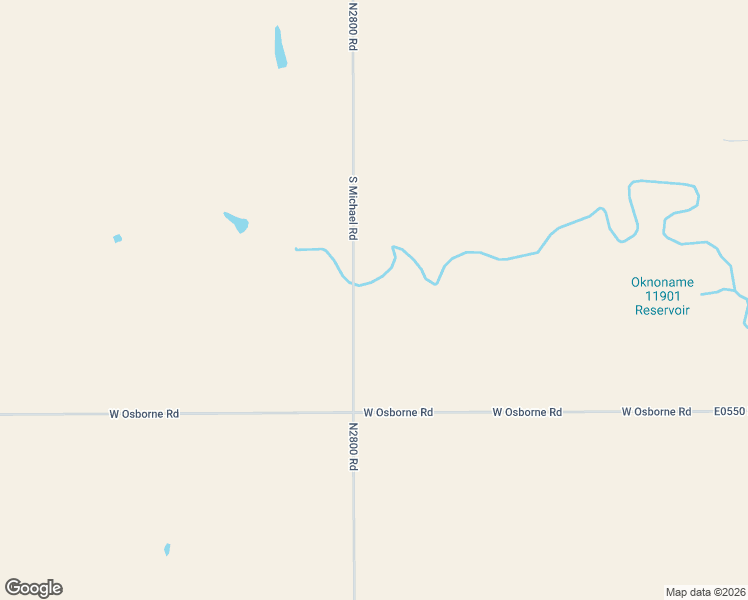 map of restaurants, bars, coffee shops, grocery stores, and more near N2800 in Waukomis