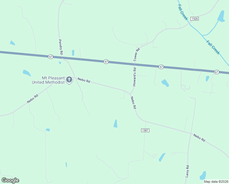 map of restaurants, bars, coffee shops, grocery stores, and more near 1700 Nebo Road in Boonville