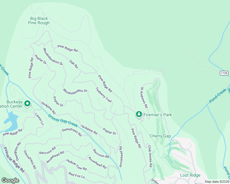 map of restaurants, bars, coffee shops, grocery stores, and more near 714 Pine Ridge Road in Beech Mountain
