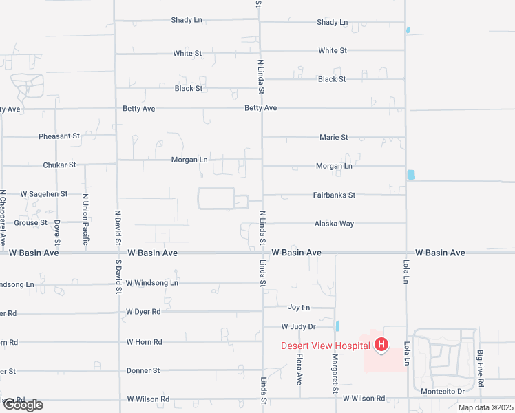 map of restaurants, bars, coffee shops, grocery stores, and more near 160 North Linda Street in Pahrump