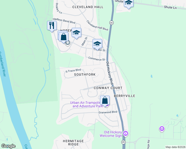 map of restaurants, bars, coffee shops, grocery stores, and more near 4273 Brackenwood Drive in Nashville