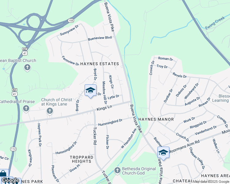 map of restaurants, bars, coffee shops, grocery stores, and more near 4019 Ames Drive in Nashville