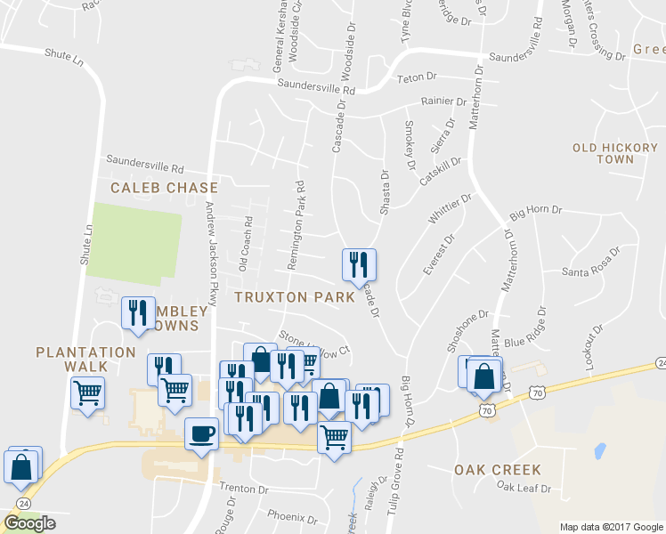 map of restaurants, bars, coffee shops, grocery stores, and more near 2629 Spring Farm Ln in Nashville