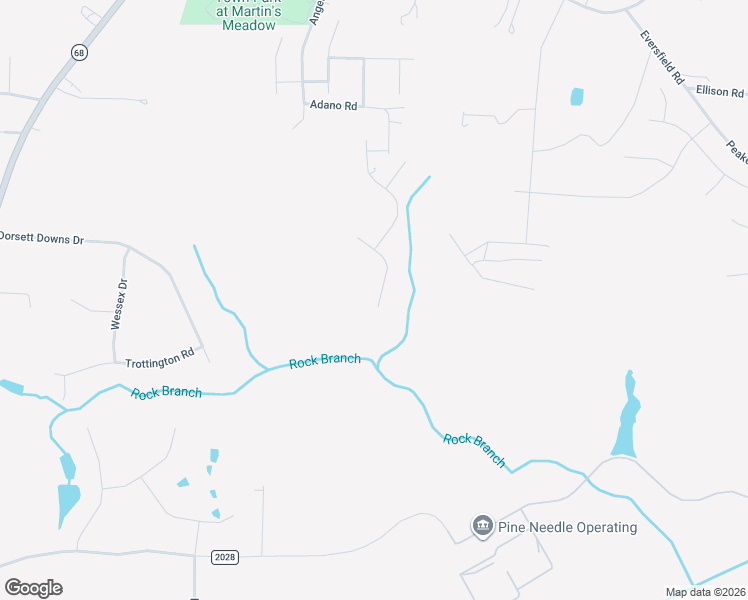 map of restaurants, bars, coffee shops, grocery stores, and more near 8101 Adano Road in Stokesdale