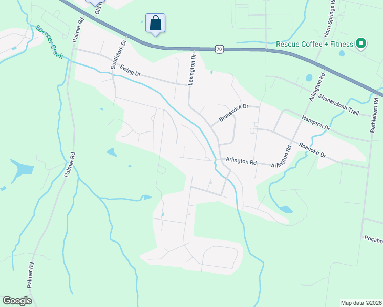 map of restaurants, bars, coffee shops, grocery stores, and more near 2017 Arlington Road in Lebanon