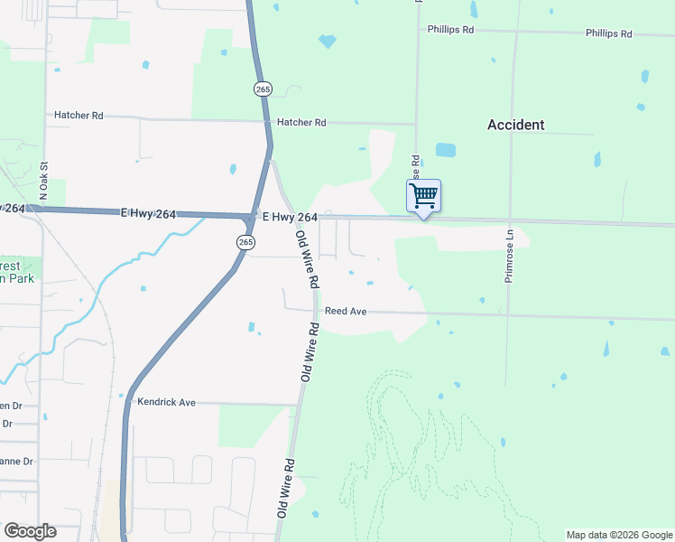 map of restaurants, bars, coffee shops, grocery stores, and more near 4285B Old Wire Road in Springdale