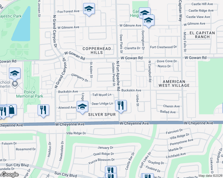 map of restaurants, bars, coffee shops, grocery stores, and more near 9336 Tall Wood Lane in Las Vegas