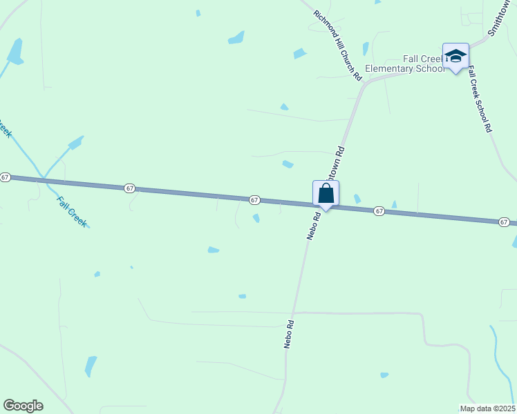 map of restaurants, bars, coffee shops, grocery stores, and more near 6636 North Carolina 67 in Boonville
