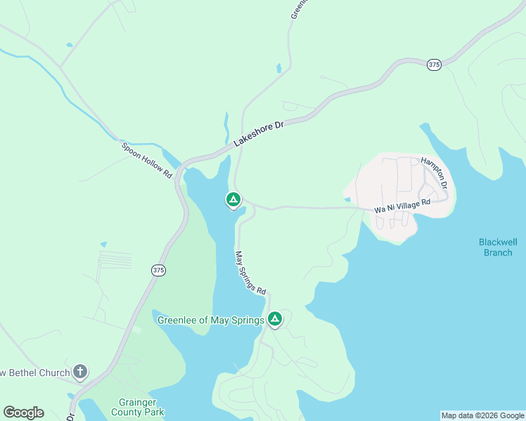 map of restaurants, bars, coffee shops, grocery stores, and more near 456 Wa Ni Village Road in Rutledge