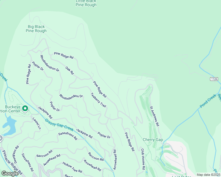 map of restaurants, bars, coffee shops, grocery stores, and more near 109 Wild Iris Lane in Beech Mountain