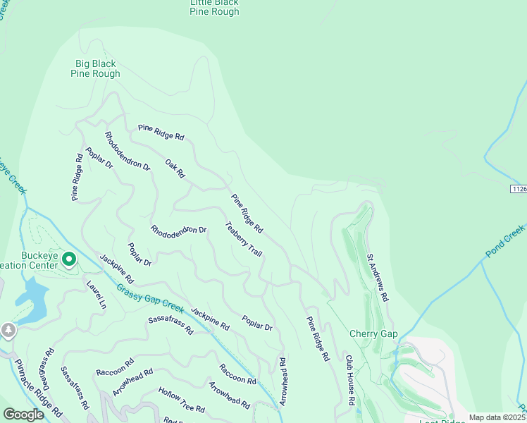 map of restaurants, bars, coffee shops, grocery stores, and more near 109 Wild Iris Lane in Beech Mountain