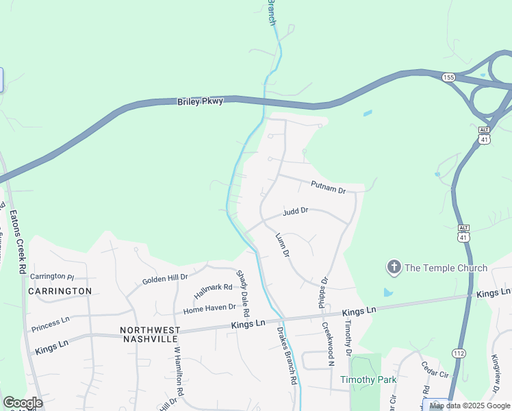 map of restaurants, bars, coffee shops, grocery stores, and more near 3883 Lunn Drive in Nashville