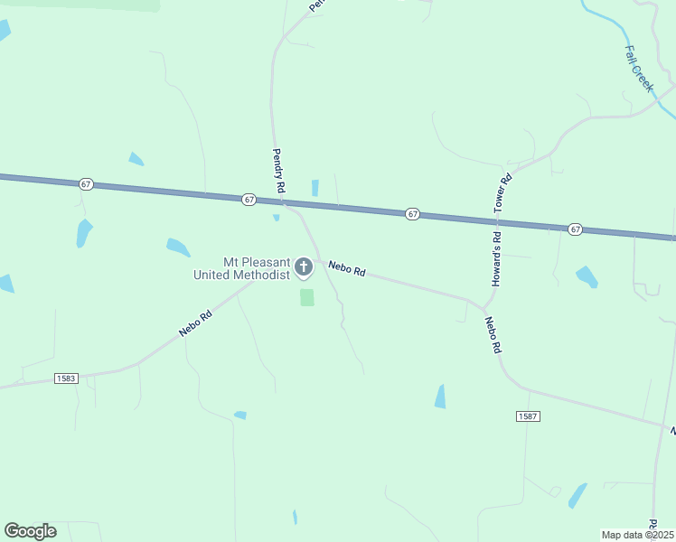 map of restaurants, bars, coffee shops, grocery stores, and more near 1612 Nebo Road in Boonville