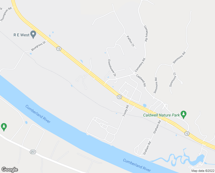map of restaurants, bars, coffee shops, grocery stores, and more near 2121 Tennessee 12 in Ashland City