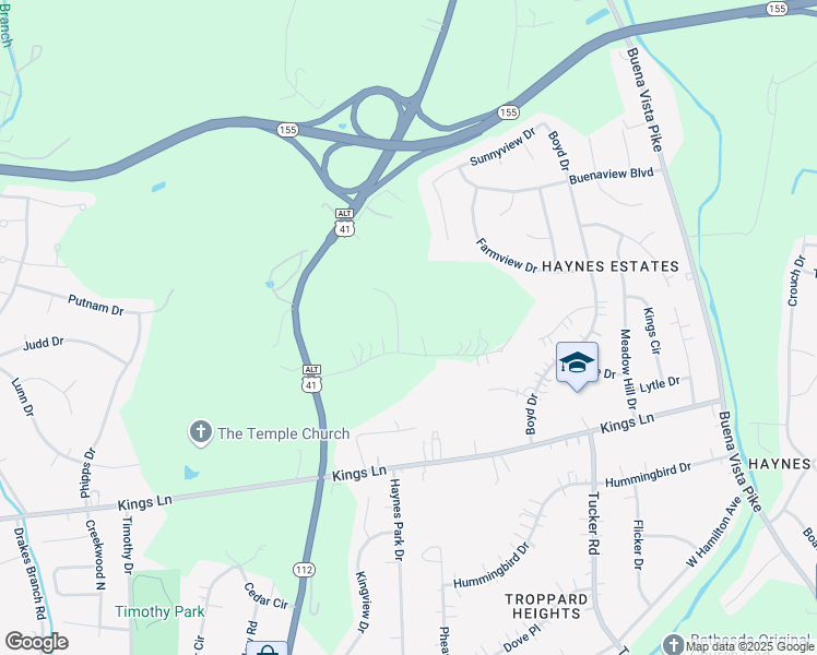 map of restaurants, bars, coffee shops, grocery stores, and more near 4806 Fairmeade Ct in Nashville
