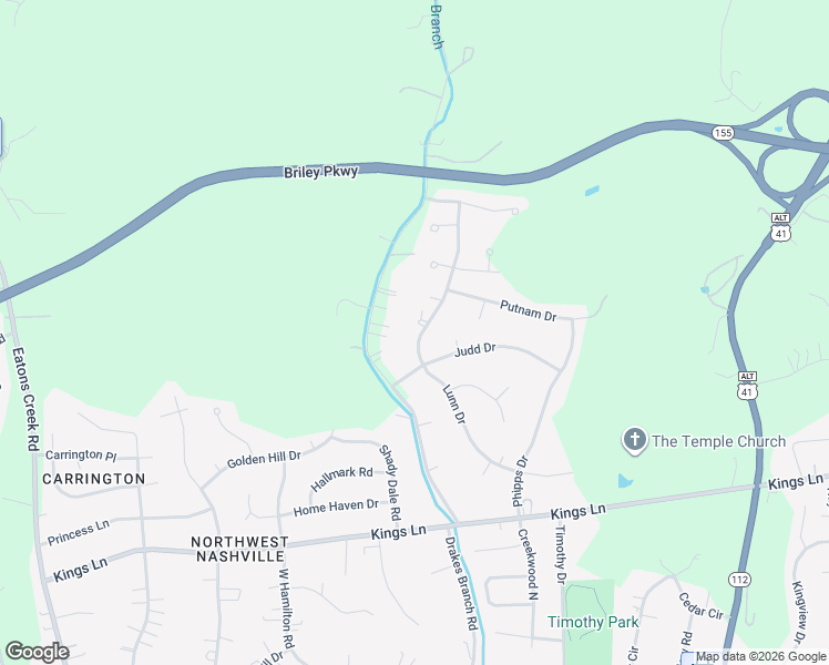 map of restaurants, bars, coffee shops, grocery stores, and more near 3884 Lunn Drive in Nashville