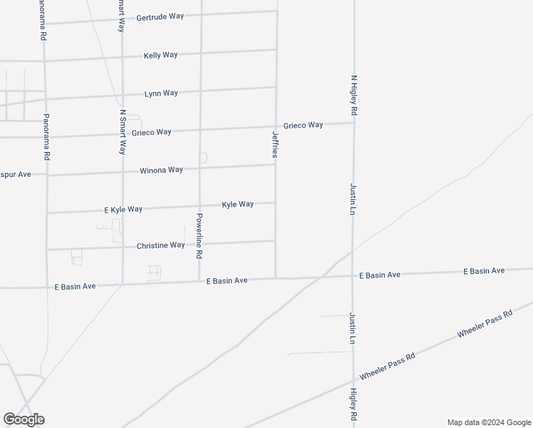 map of restaurants, bars, coffee shops, grocery stores, and more near 2721 East Kyle Way in Pahrump