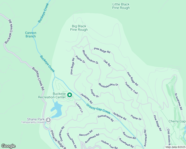 map of restaurants, bars, coffee shops, grocery stores, and more near 282 Poplar Drive in Beech Mountain