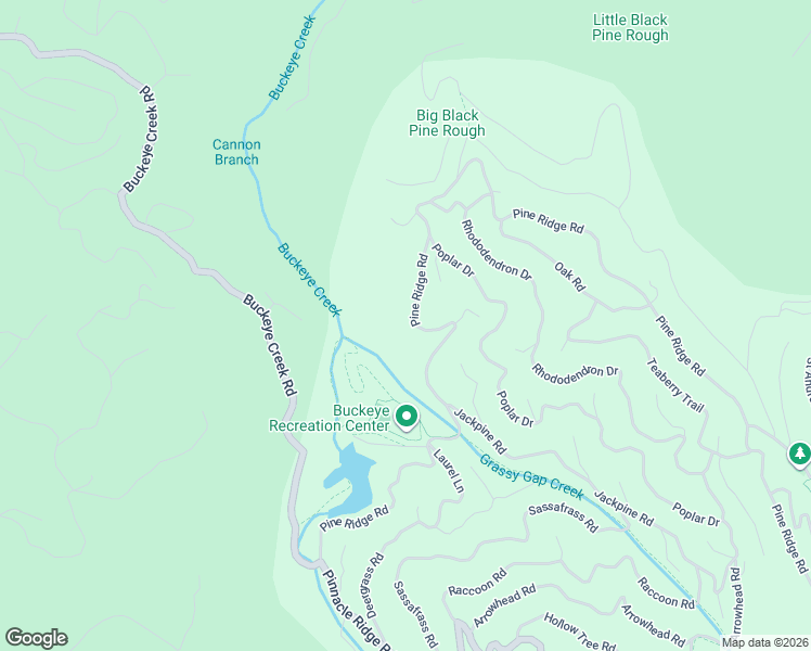 map of restaurants, bars, coffee shops, grocery stores, and more near 116 Pine Ridge Road in Beech Mountain
