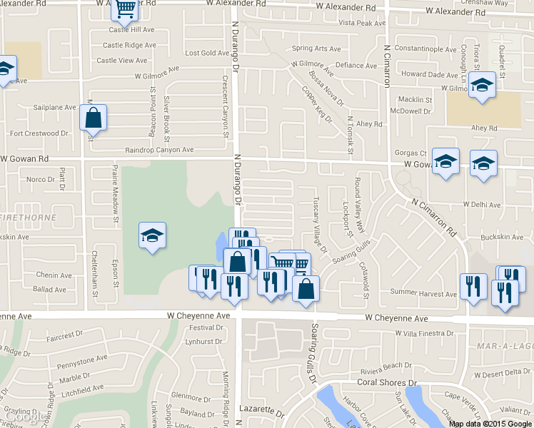 map of restaurants, bars, coffee shops, grocery stores, and more near 8441 Blue Island Avenue in Las Vegas