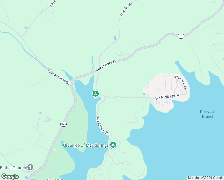 map of restaurants, bars, coffee shops, grocery stores, and more near 456 Wa Ni Village Road in Rutledge