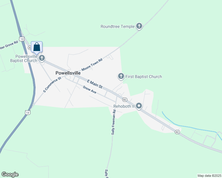 map of restaurants, bars, coffee shops, grocery stores, and more near 405 East Main Street in Colerain