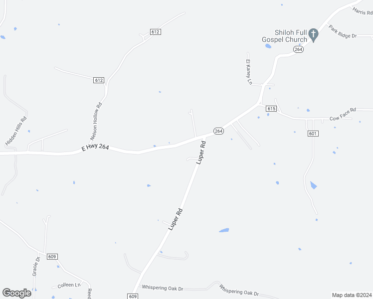 map of restaurants, bars, coffee shops, grocery stores, and more near 5513 Arkansas 264 in Lowell