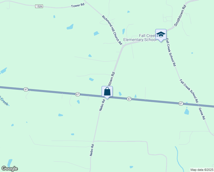 map of restaurants, bars, coffee shops, grocery stores, and more near 2421 Smithtown Road in East Bend