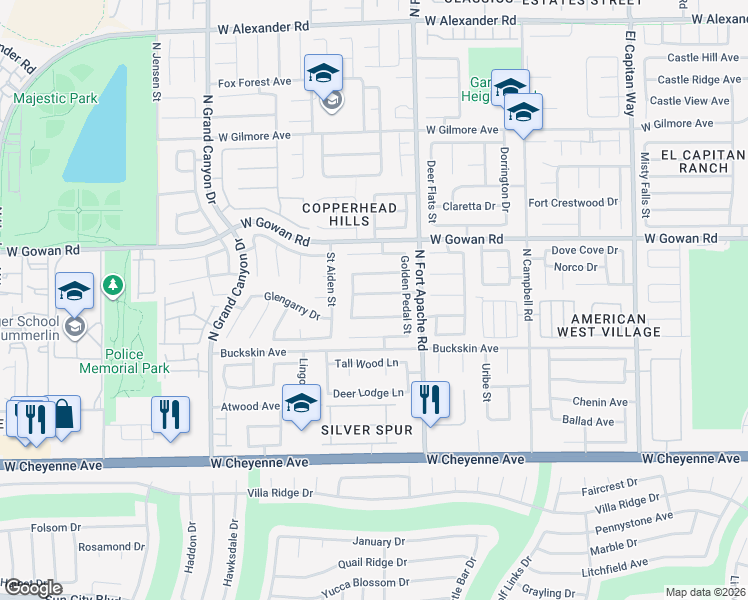 map of restaurants, bars, coffee shops, grocery stores, and more near 9322 Chilly Pond Avenue in Las Vegas