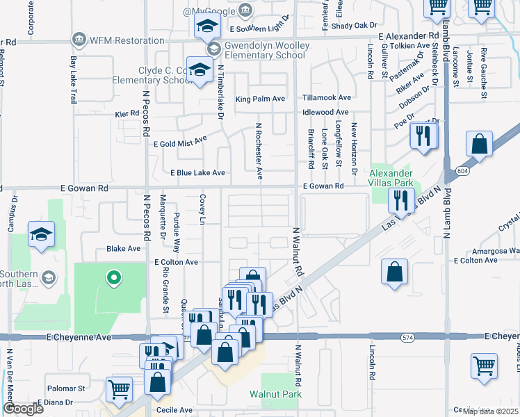 map of restaurants, bars, coffee shops, grocery stores, and more near 3771 Prefontaine Road in Las Vegas