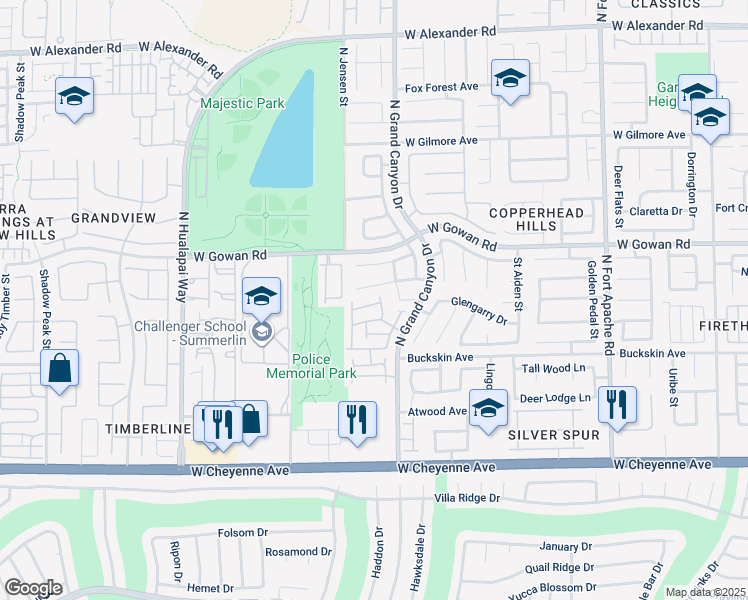 map of restaurants, bars, coffee shops, grocery stores, and more near 9716 Devenish Avenue in Las Vegas
