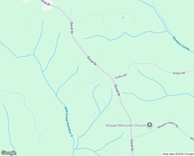 map of restaurants, bars, coffee shops, grocery stores, and more near 3525 Doral Court in Tobaccoville